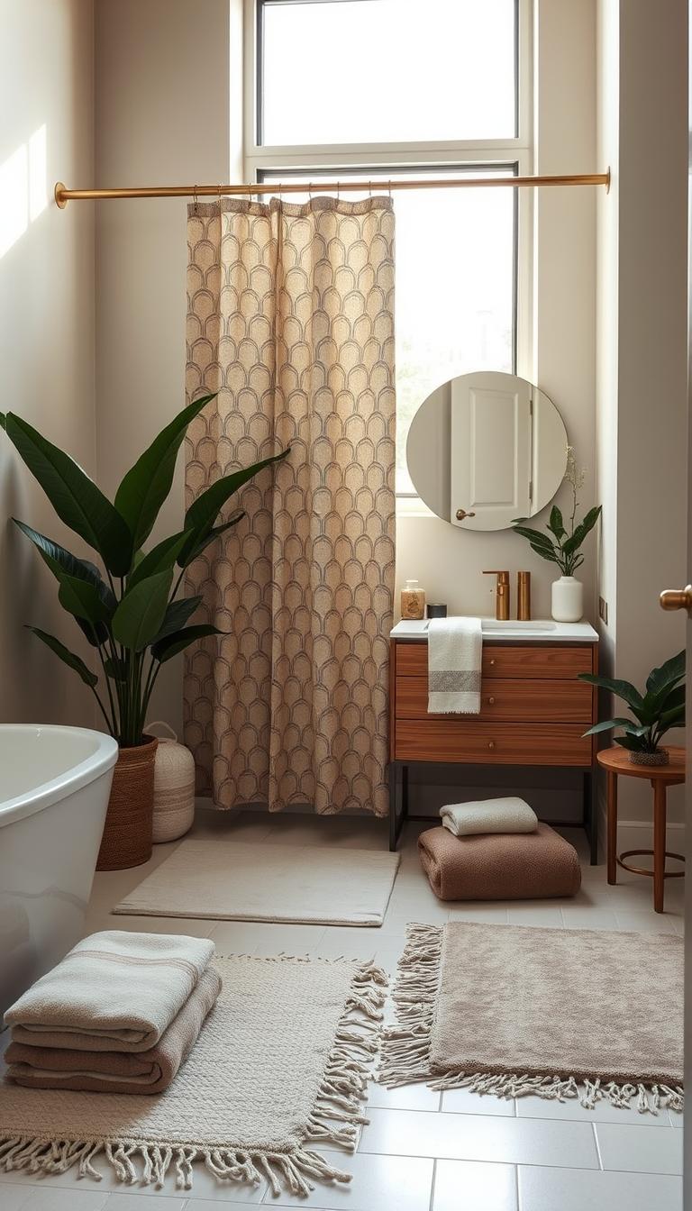 Bathroom textile ideas