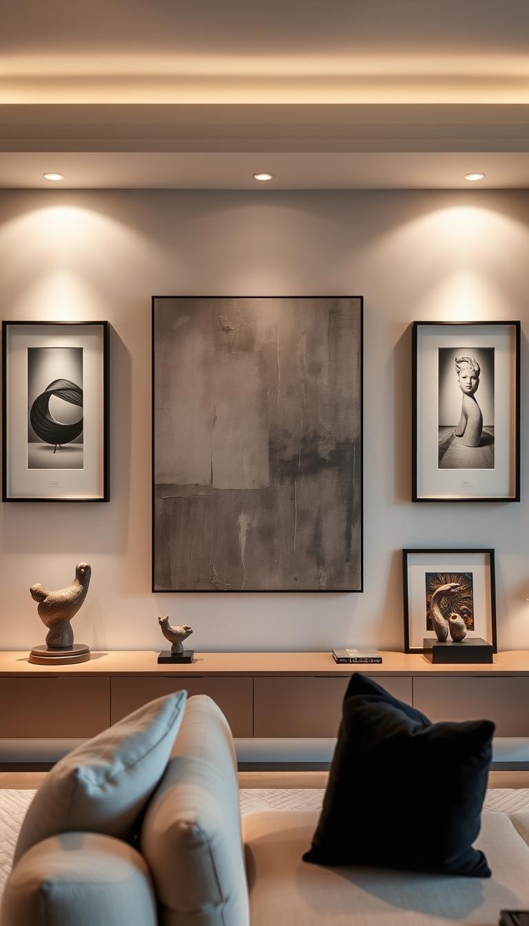 High-end gallery wall design