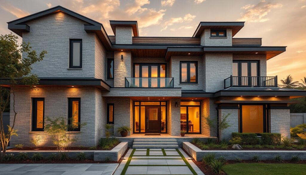 Modern Indian home with traditional elements showcasing perfect fusion of cultural heritage and contemporary design Modern Indian home with traditional elements showcasing perfect fusion of cultural heritage and contemporary design