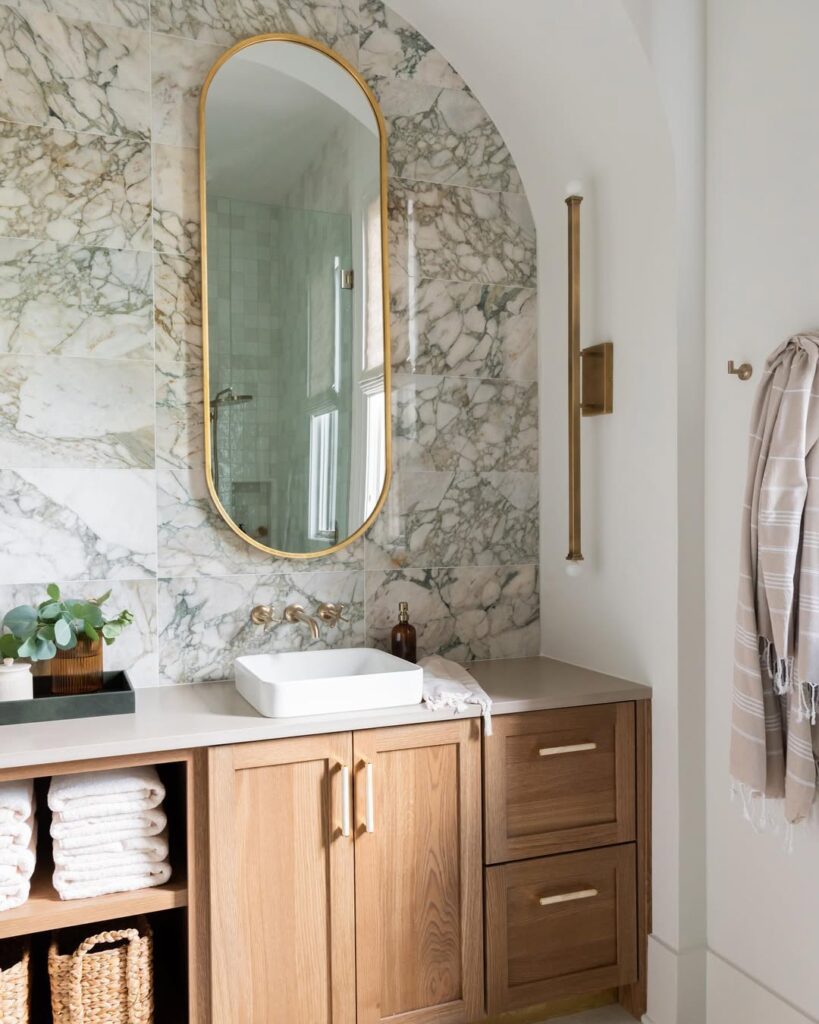 alcove vanity ideas