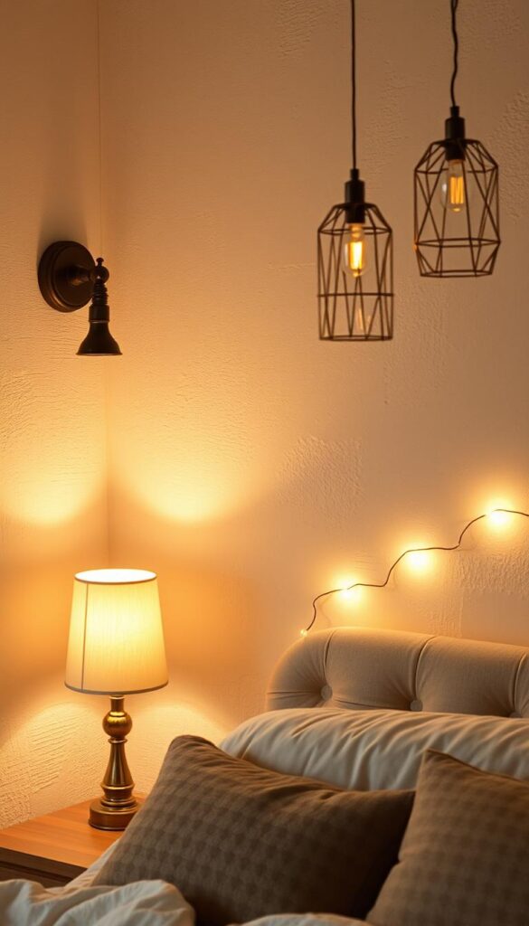 bedroom lighting elements