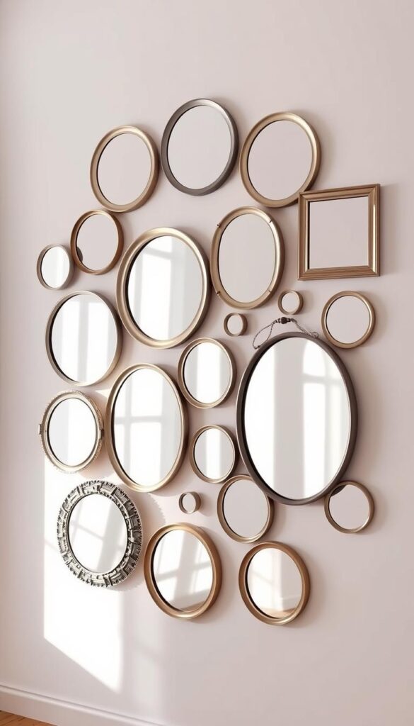 mirrors as wall decor