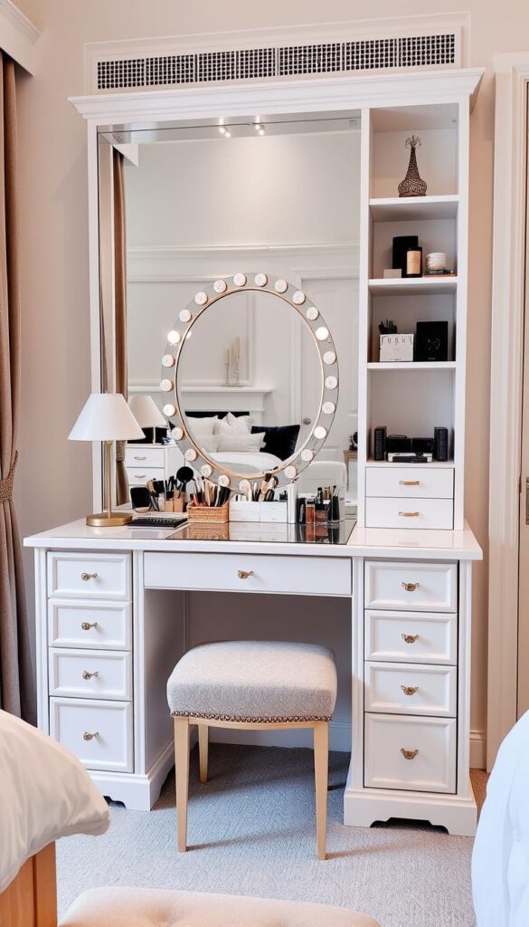 multi-purpose bedroom vanity