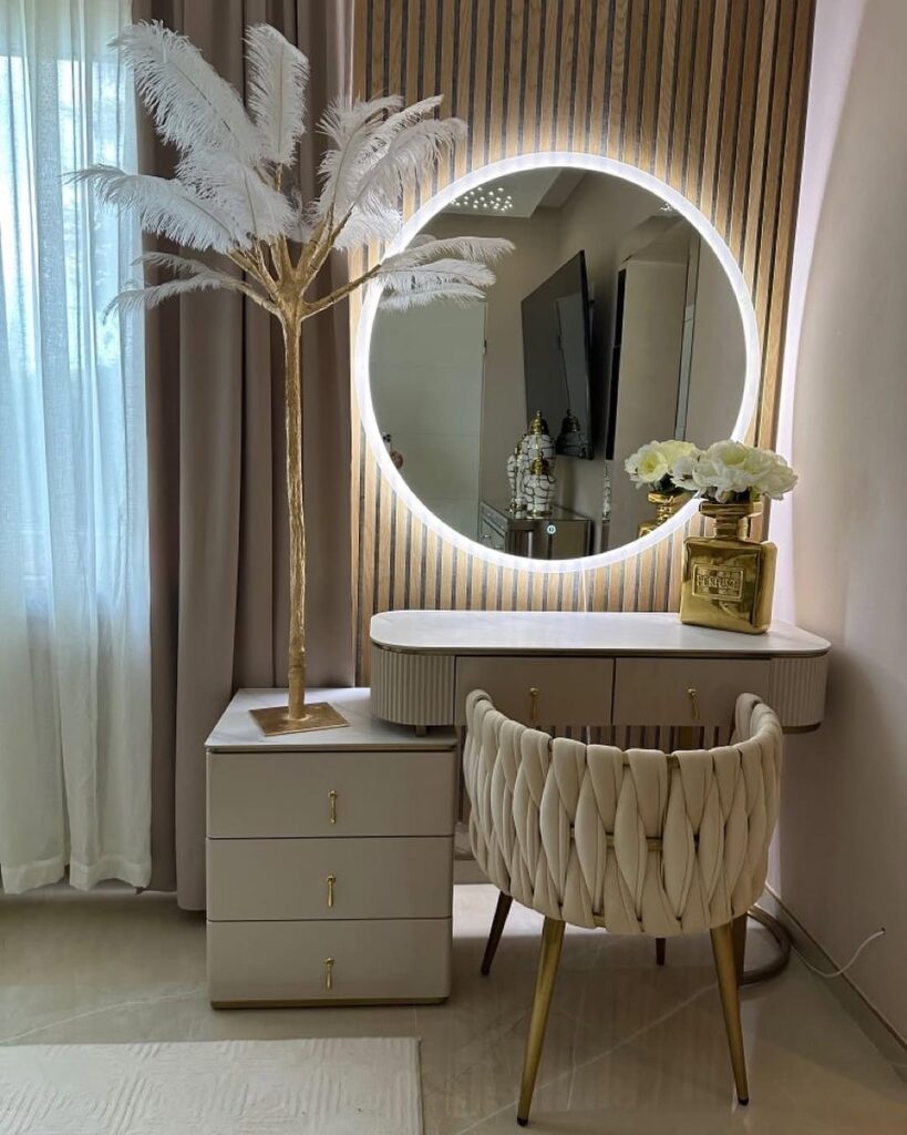 neutral bedroom vanity ideas