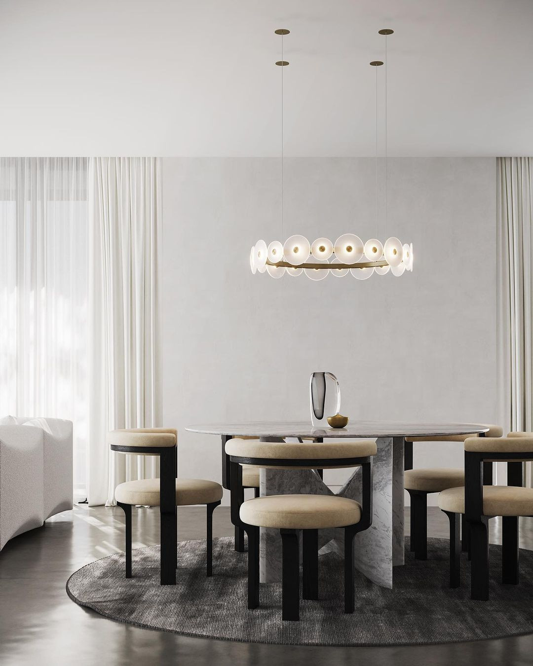 Statement lighting for apartment design