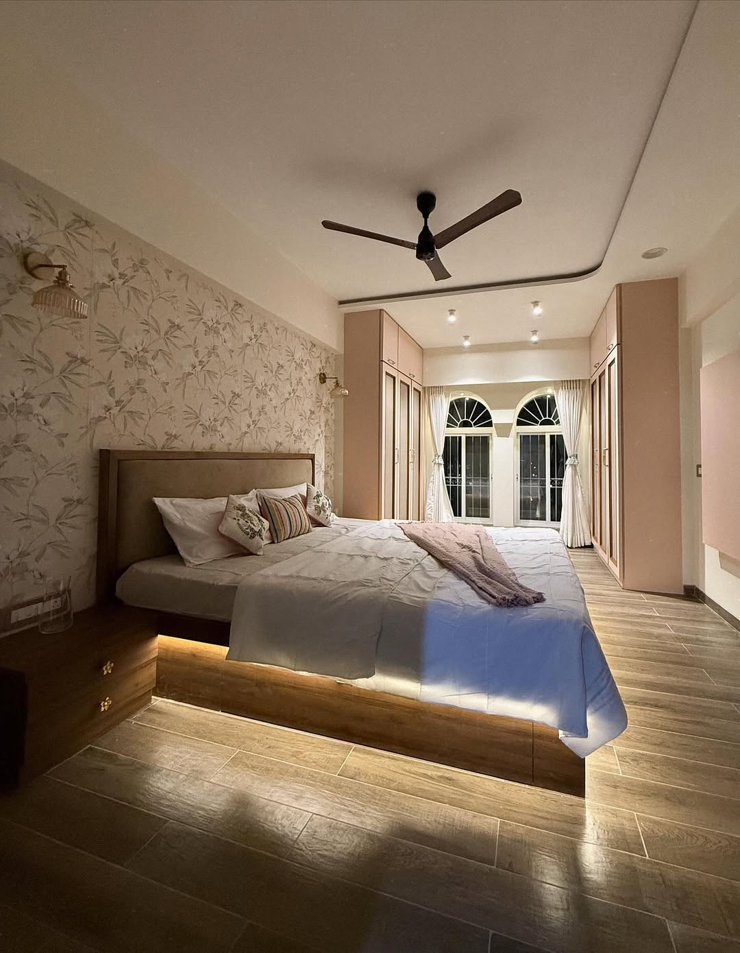 romantic bedroom lighting