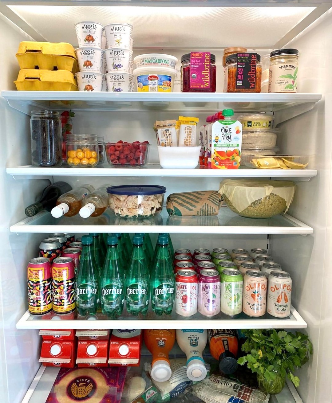 smart refrigerator organization