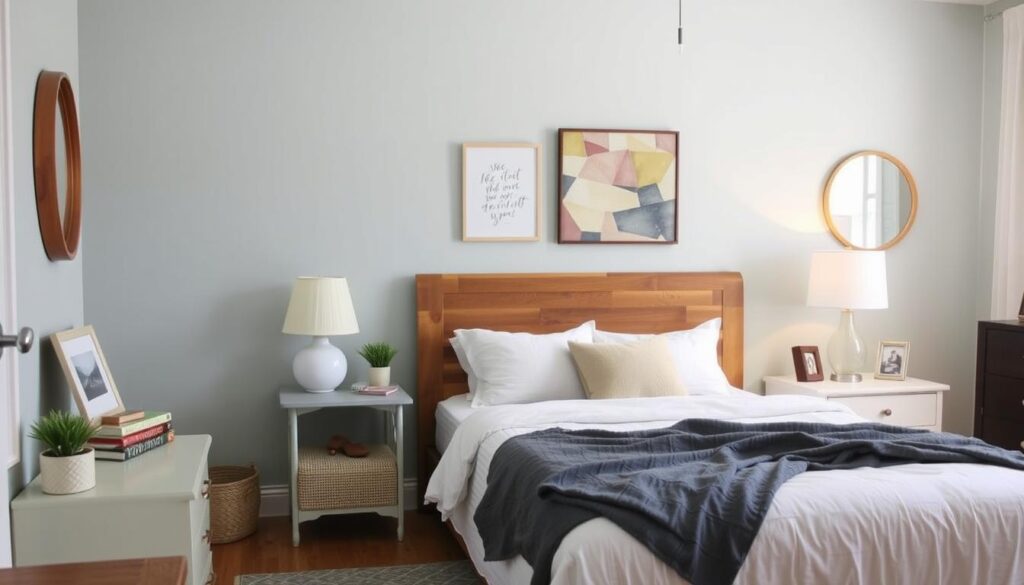 Budget-friendly japandi bedroom with affordable yet stylish elements