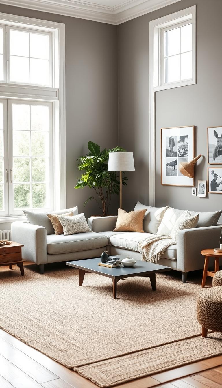 Scandinavian living room with personal touches
