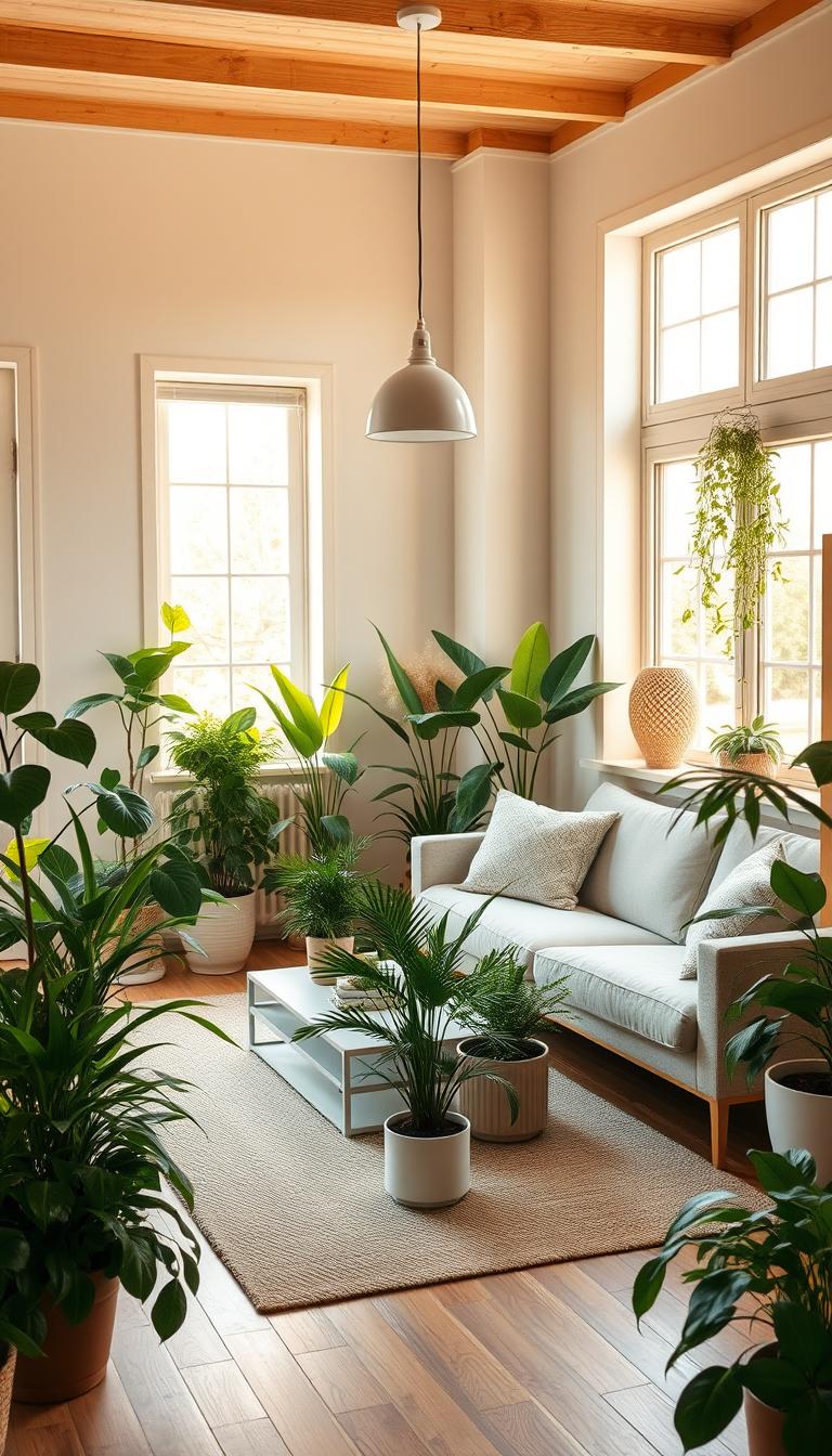 Scandinavian living with plants