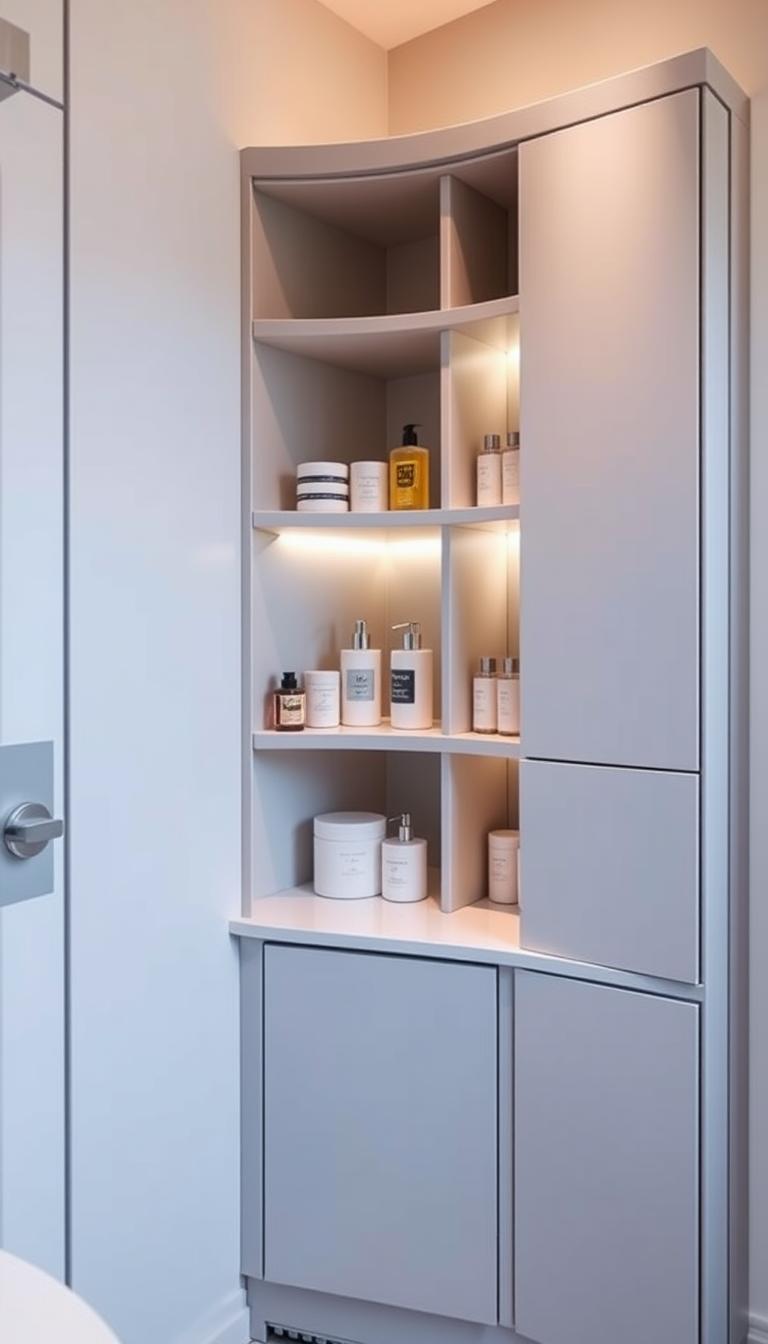 corner bathroom storage