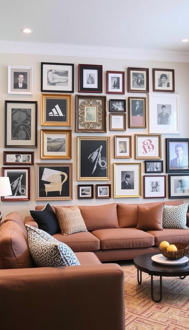 how to create gallery wall living room