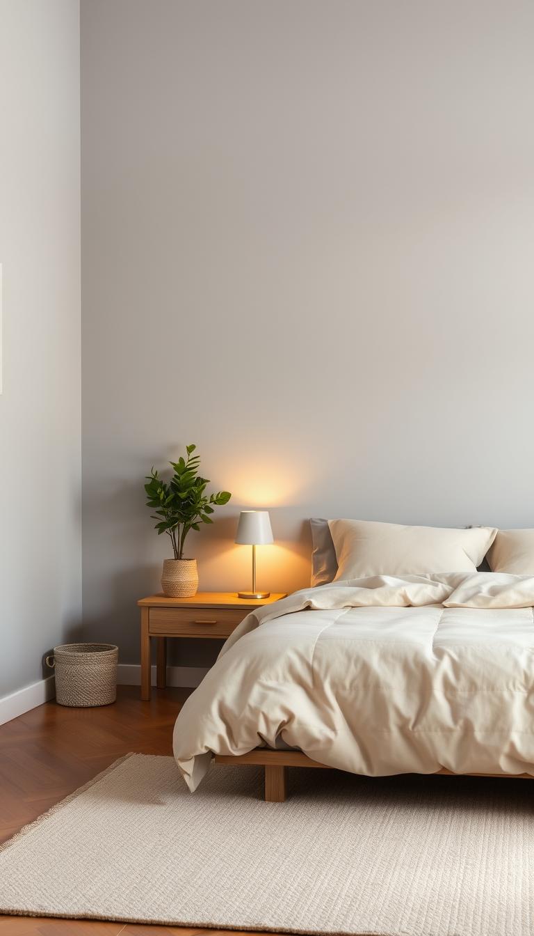 minimalist bedroom color palette