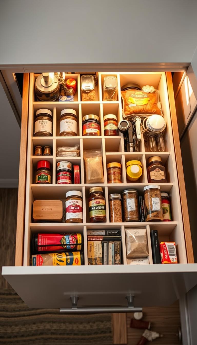 pantry drawers organization