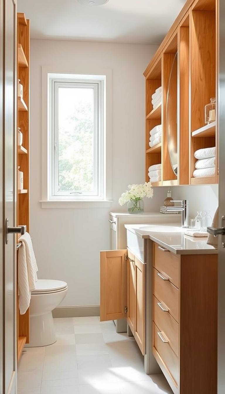 small bathroom storage solutions