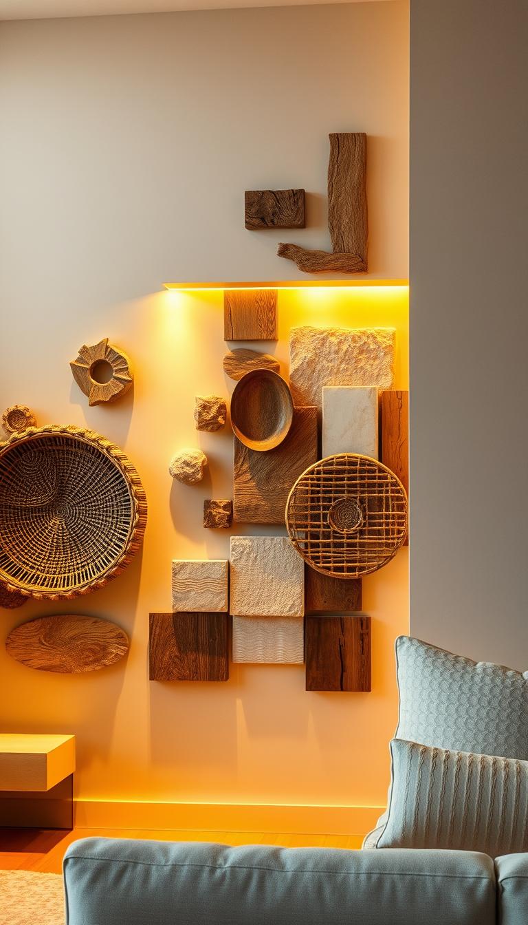 textured wall decor