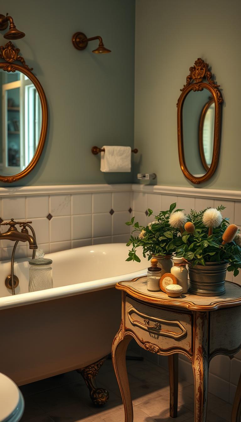 vintage bathroom accessories