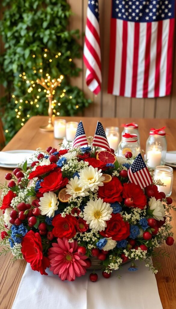 DIY July 4th Centerpieces