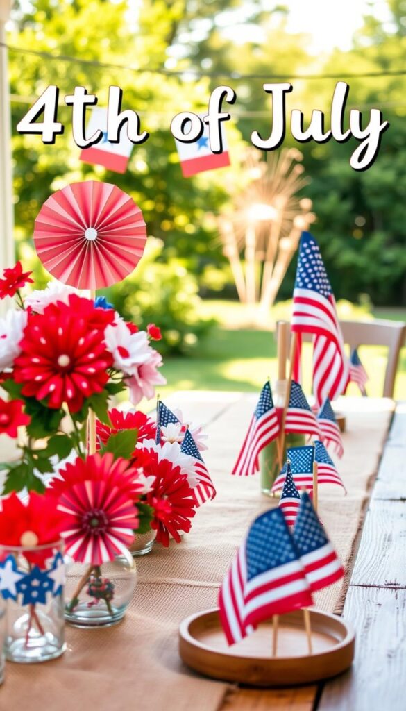 DIY July 4th Centerpieces