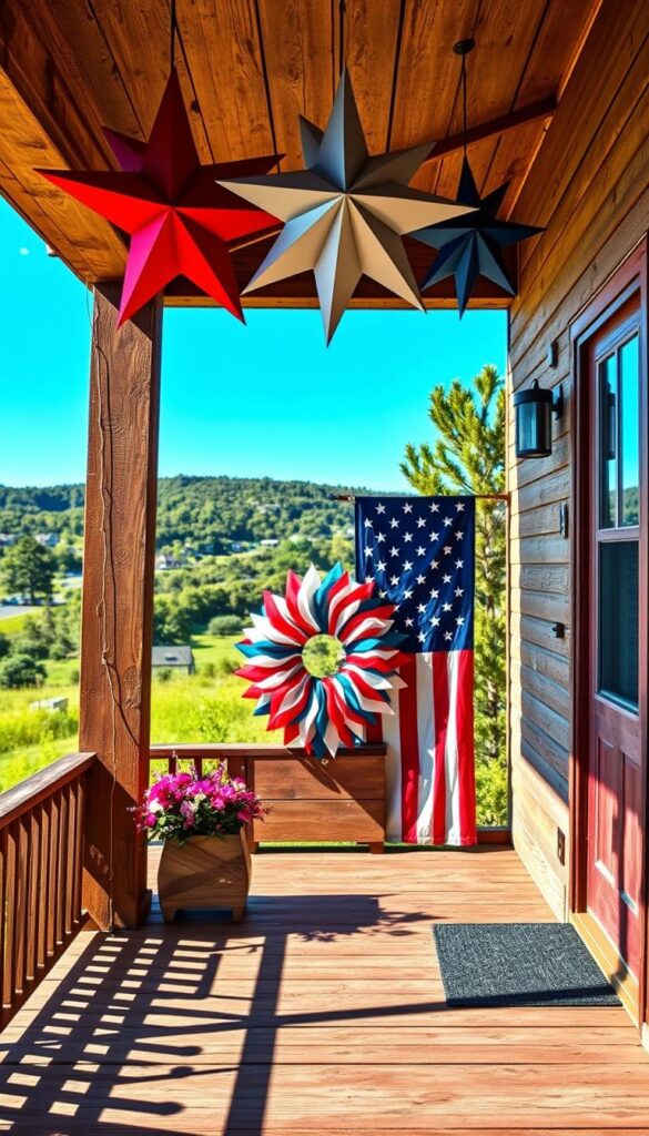Red White and Blue DIY Decor