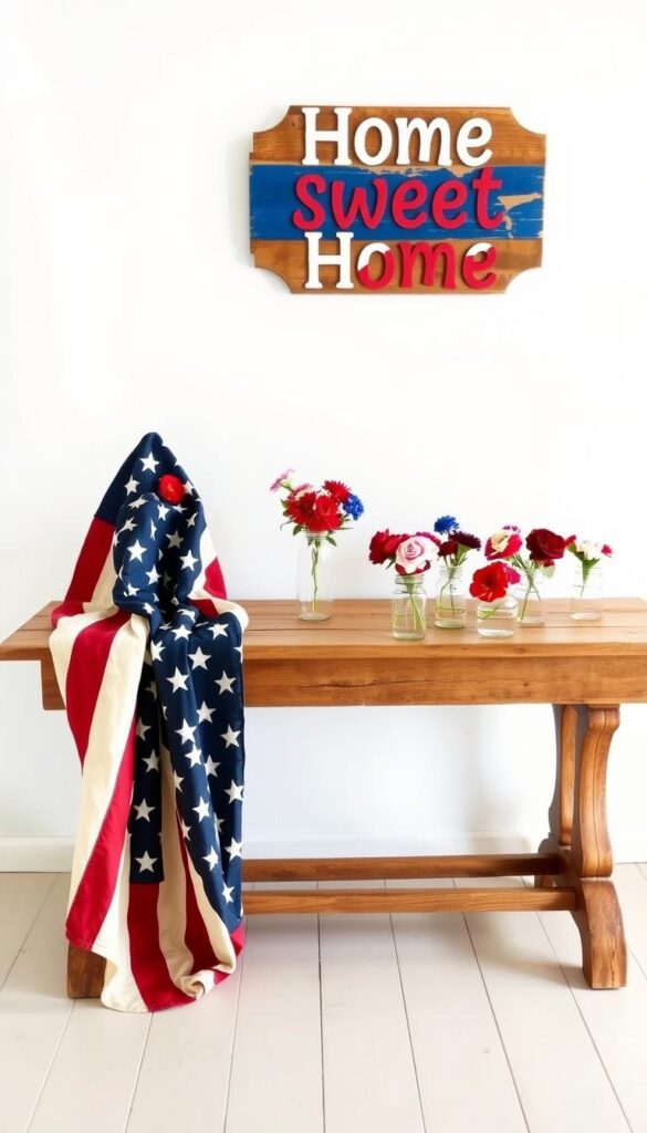 Red White and Blue DIY Decor